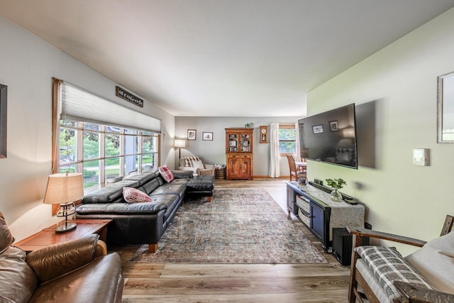 12105 W Shawnee Pass, Mequon, WI 53097 - living area with wood finished floors