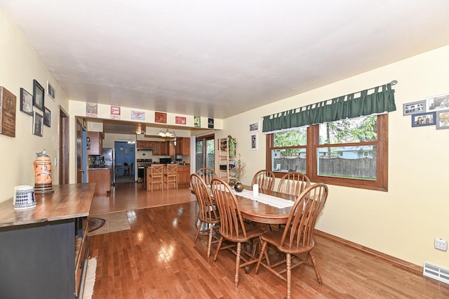 7538 S 74th St, Franklin, WI 53132 - dining room with dark wood finished floors