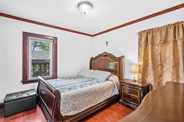 2049 S 77th St, West Allis, WI 53219 - bedroom with wood finished floors and ornamental molding