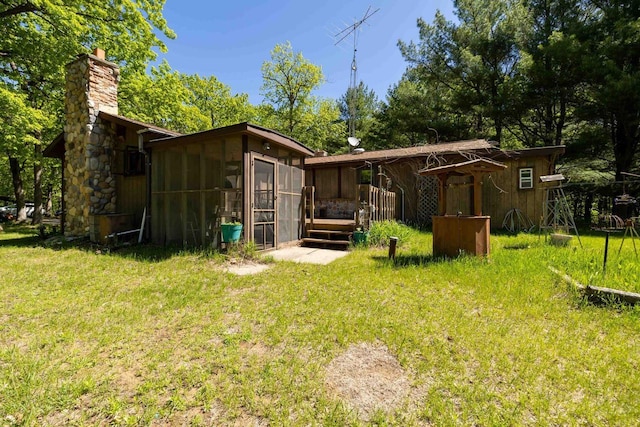 W2761 49th St, Mauston, WI 53948 - view of green lawn with an outdoor structure