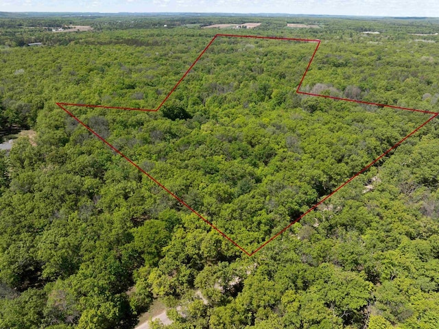 W2761 49th St, Mauston, WI 53948 - view of property location with a heavily wooded area and property boundaries highlighted