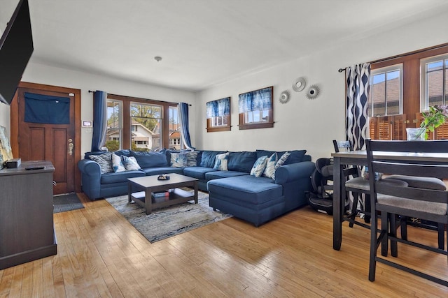 901 William St, Racine, WI 53402 - living area with light wood-type flooring