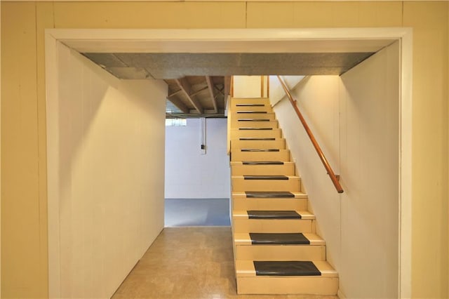 3053 Jupiter Ave, Eau Claire, WI 54703 - stairway featuring finished concrete floors
