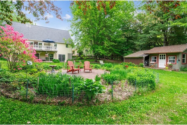 2322 243rd Ave, Cushing, WI 54006 - view of green lawn featuring a patio