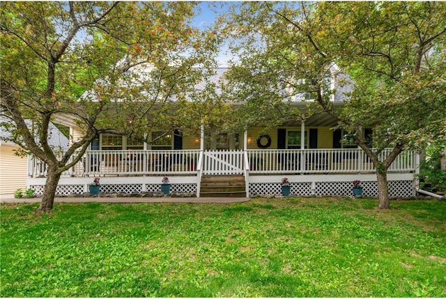 2322 243rd Ave, Cushing, WI 54006 - view of front of home featuring a porch and a front yard