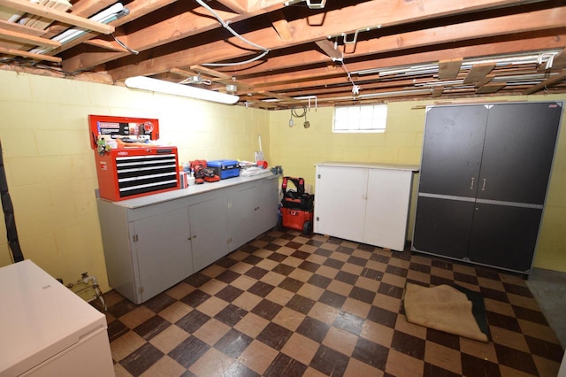 1781 Spruce Ct, South Milwaukee, WI 53172 - below grade area with dark floors