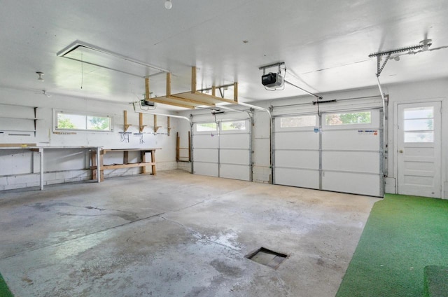106 Elm St, Westby, WI 54667 - garage featuring a garage door opener