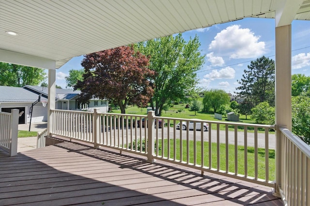 106 Elm St, Westby, WI 54667 - deck with a yard