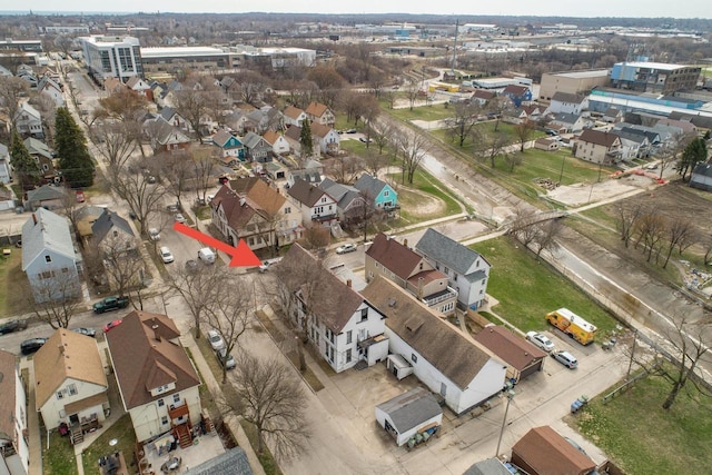 2601 S 8th St Unit 2605, Milwaukee, WI 53215 - aerial view of property and surrounding area with nearby suburban area