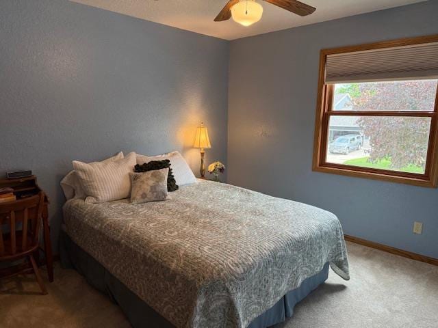 35 Sammy Jo Cir, Fond Du Lac, WI 54935 - bedroom featuring light colored carpet, baseboards, and a ceiling fan