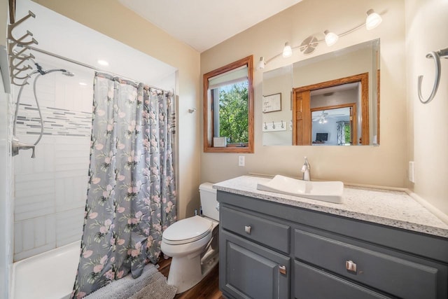 7459 Jensen Rd, Oshkosh, WI 54904 - full bath with vanity, toilet, and shower / tub combo