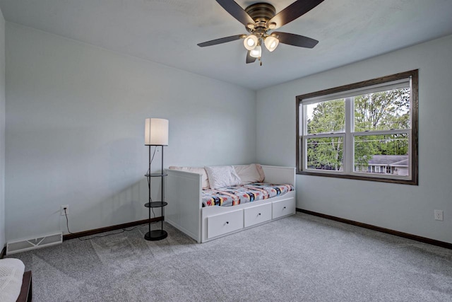 N406 Marion Ave, Appleton, WI 54915 - carpeted bedroom with baseboards and a ceiling fan
