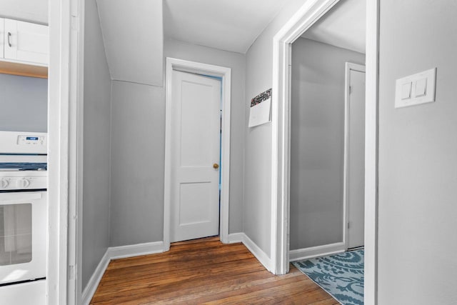 4131 N 41st St, Milwaukee, WI 53216 - hallway featuring wood finished floors and baseboards
