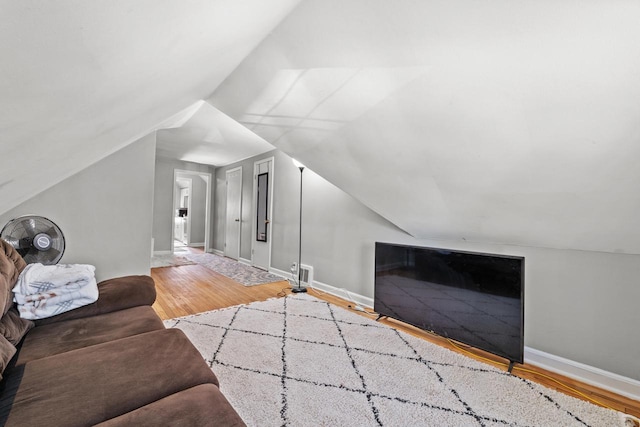 4131 N 41st St, Milwaukee, WI 53216 - bonus room with wood finished floors, vaulted ceiling, and baseboards