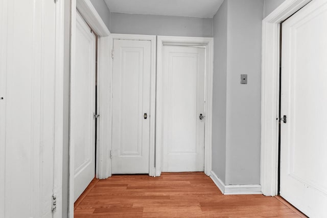 4131 N 41st St, Milwaukee, WI 53216 - hallway featuring light wood-type flooring