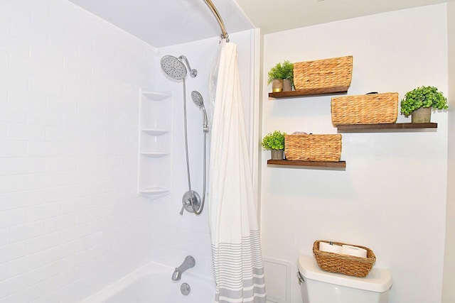 270 E Highland Ave Unit 644, Milwaukee, WI 53202 - full bath featuring toilet and shower / bath combo with shower curtain