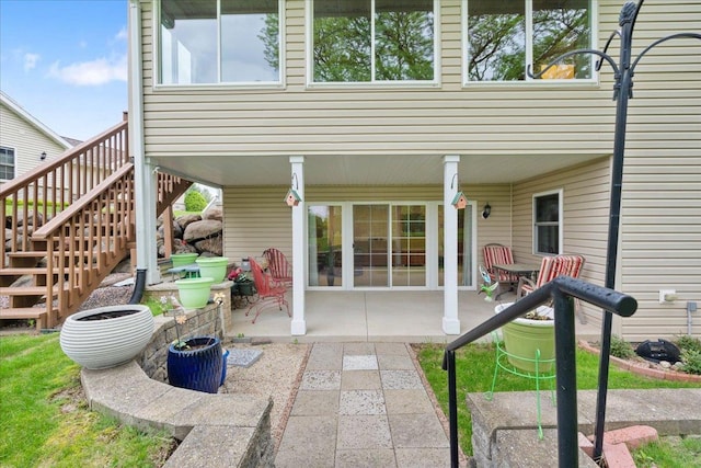 119 Summit Ct, Columbus, WI 53925 - view of patio featuring stairway