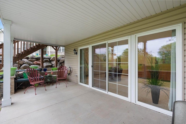 119 Summit Ct, Columbus, WI 53925 - view of patio / terrace with stairs