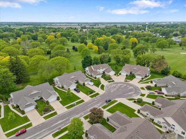 119 Summit Ct, Columbus, WI 53925 - aerial perspective of suburban area with a tree filled landscape
