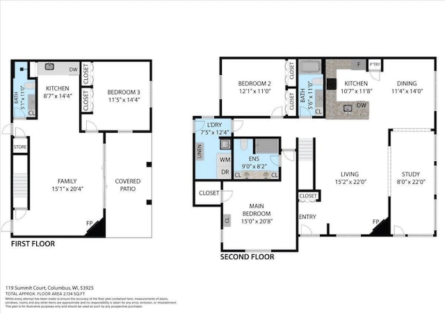 119 Summit Ct, Columbus, WI 53925 - home floor plan