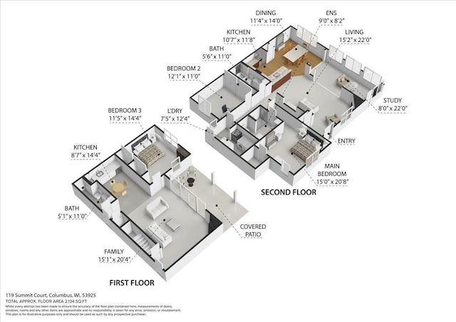 119 Summit Ct, Columbus, WI 53925 - home floor plan
