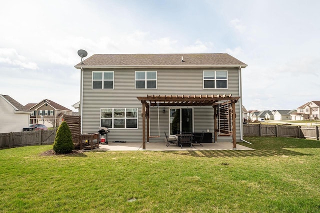6544 Biscayne Ave, Mount Pleasant, WI 53406 - back of property featuring a pergola and a patio