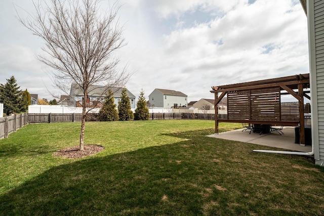 6544 Biscayne Ave, Mount Pleasant, WI 53406 - view of yard featuring a pergola, a patio, and a residential view
