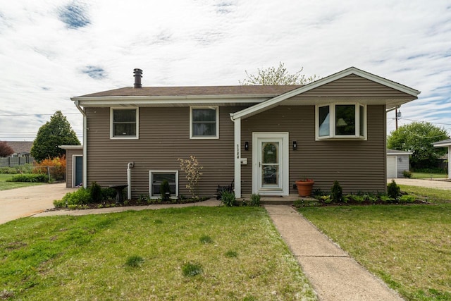 3324 96th St, Sturtevant, WI 53177 - view of front facade with a front lawn