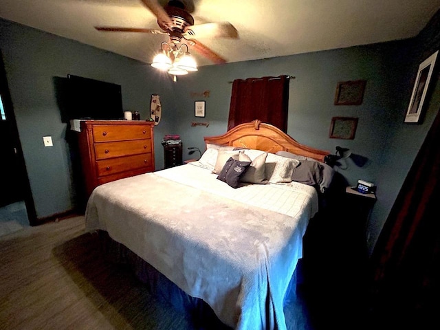 2621 Golf Course Rd, Wisconsin Rapids, WI 54494 - bedroom featuring ceiling fan and carpet flooring