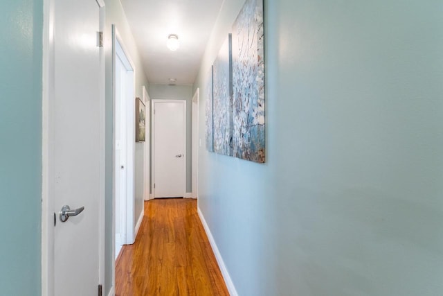 503 N 43rd Ave, Wausau, WI 54401 - hallway with wood finished floors and baseboards