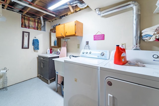 503 N 43rd Ave, Wausau, WI 54401 - laundry area featuring cabinet space and independent washer and dryer