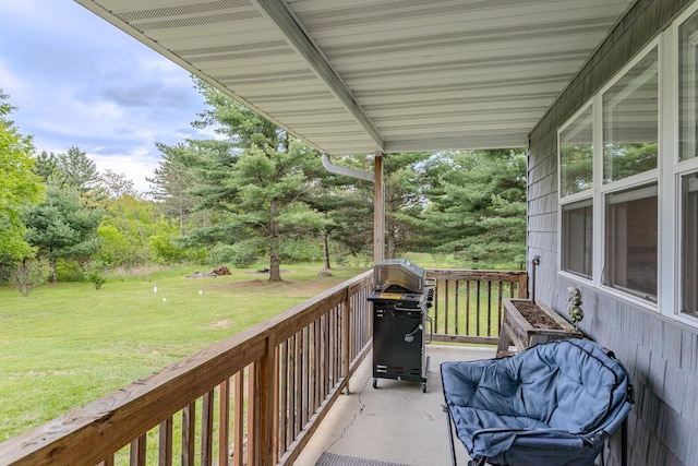 5304 Ski Ln, Weston, WI 54476 - balcony with grilling area