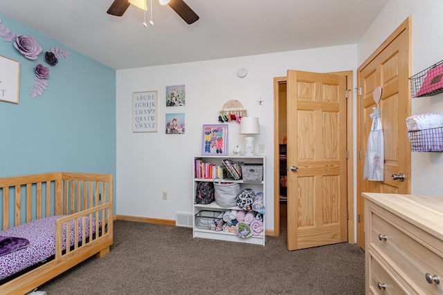 5304 Ski Ln, Weston, WI 54476 - carpeted bedroom with baseboards and ceiling fan