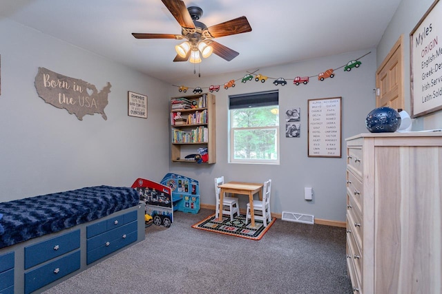 5304 Ski Ln, Weston, WI 54476 - carpeted bedroom with baseboards and ceiling fan