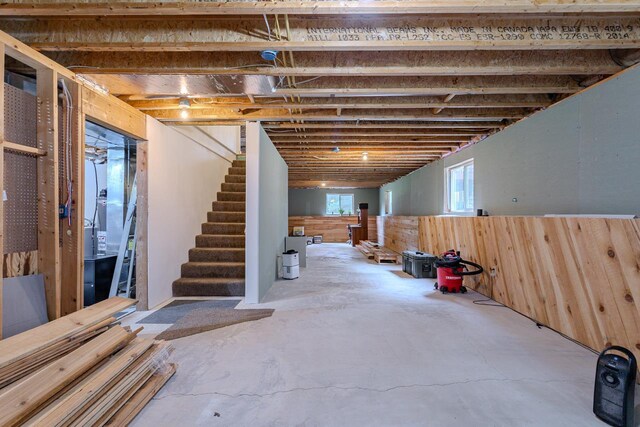 5304 Ski Ln, Weston, WI 54476 - below grade area featuring stairs