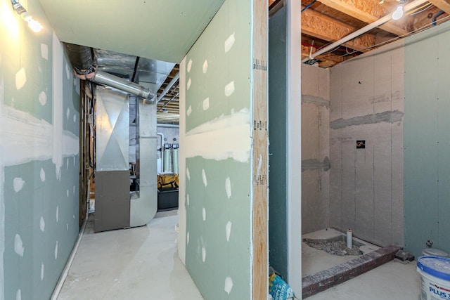 5304 Ski Ln, Weston, WI 54476 - unfinished basement featuring heating unit