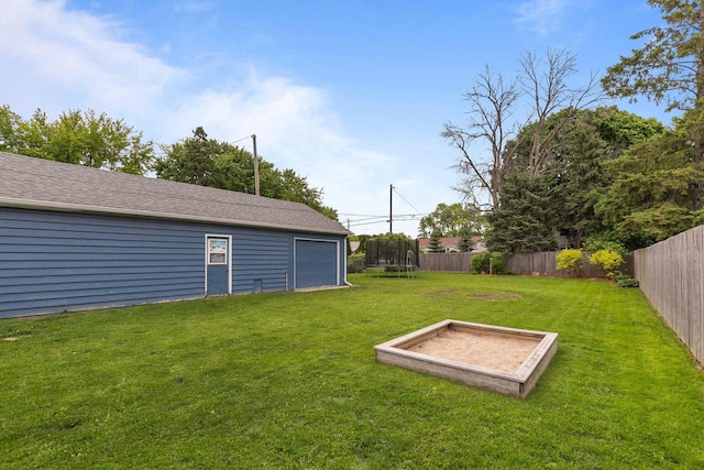 768 Reed St, Neenah, WI 54956 - view of yard with a trampoline