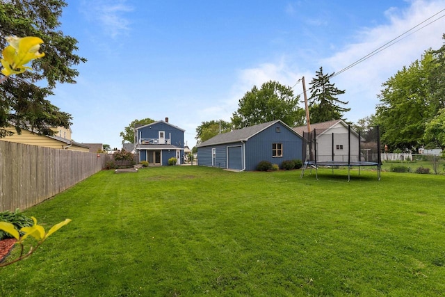 768 Reed St, Neenah, WI 54956 - view of yard featuring a trampoline