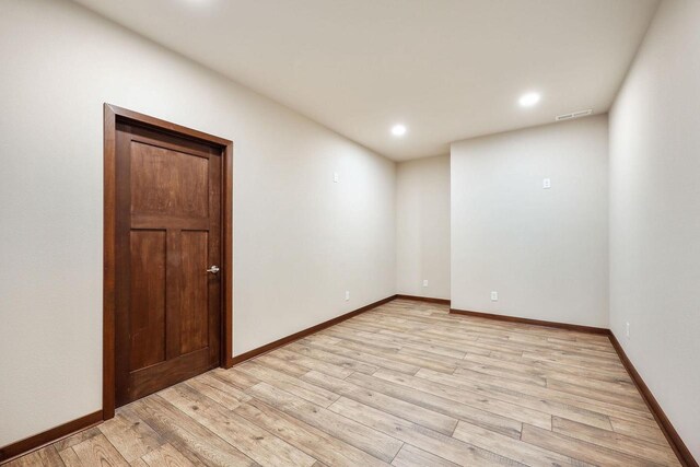 5829 Prairie Cloud Ct, Waunakee, WI 53597 - spare room with light wood-style floors and recessed lighting