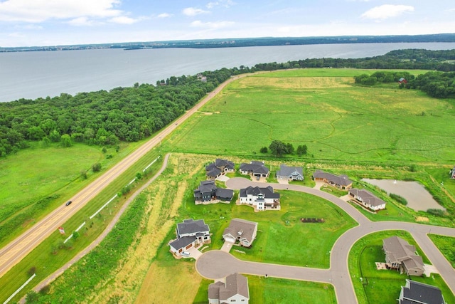 5829 Prairie Cloud Ct, Waunakee, WI 53597 - aerial perspective of suburban area featuring a nearby body of water