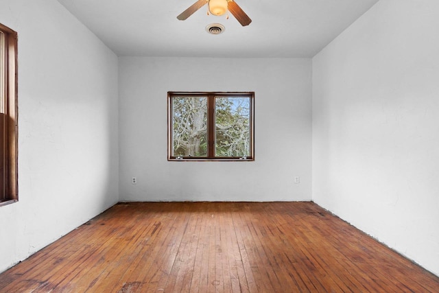 314 Summit St, Pulaski, WI 54162 - empty room with a ceiling fan and wood-type flooring