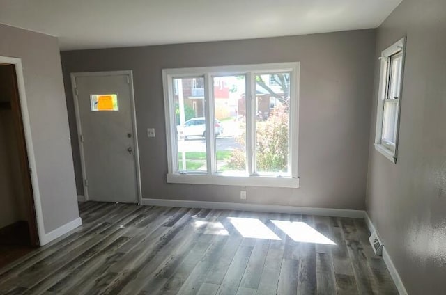 3602 N 85th St Unit 3604, Milwaukee, WI 53222 - entrance foyer featuring healthy amount of natural light, baseboards, and wood finished floors