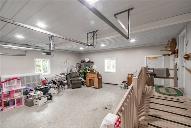 2931 N Ave, Wisconsin Rapids, WI 54495 - garage with a garage door opener and recessed lighting