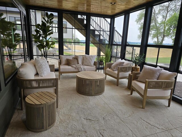 1102 Moll Dr, Waunakee, WI 53597 - sunroom / solarium with an outdoor hangout area