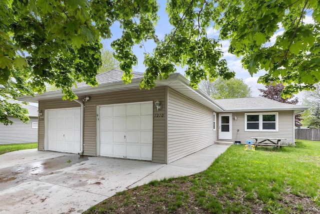 1208 Grove St, Menasha, WI 54952 - view of front of property with a front yard and a shingled roof
