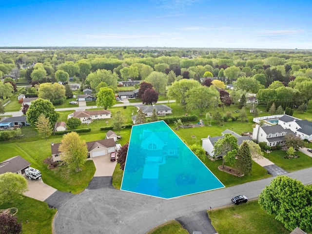 1346 Partridge Ct, Oshkosh, WI 54904 - aerial view of residential area with a pool