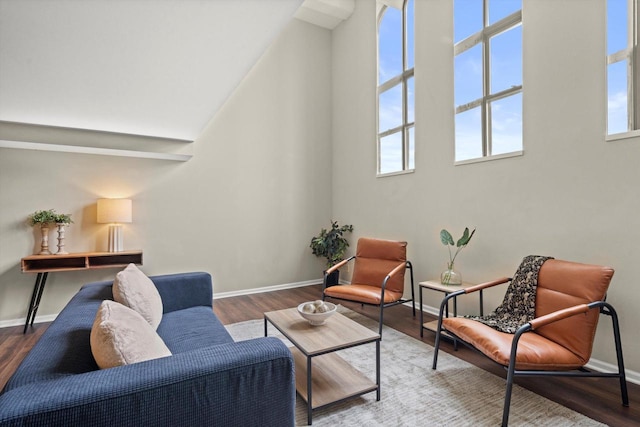 270 E Highland Ave Unit 1031, Milwaukee, WI 53202 - living room featuring wood finished floors and baseboards