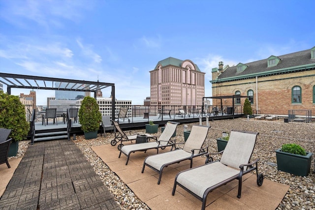 270 E Highland Ave Unit 1031, Milwaukee, WI 53202 - view of patio with a deck