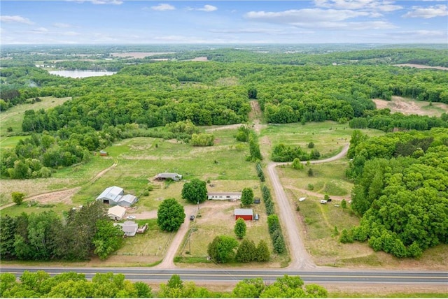 2077A 250th Ave Unit N, Luck, WI 54853 - bird's eye view of a nearby body of water and a forest