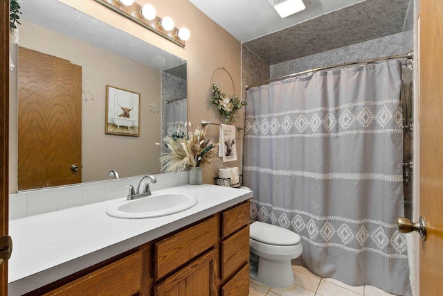 1330 Pinehurst Ln, Neenah, WI 54956 - full bath featuring vanity, toilet, and tile patterned floors